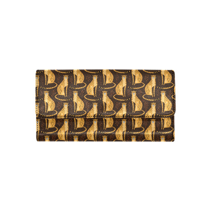 Cheetah Pattern Print Design 03 Women's Trifold Wallet