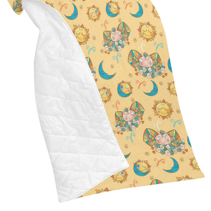 Aries Zodiac Pattern Print Design 03 Premium Quilt