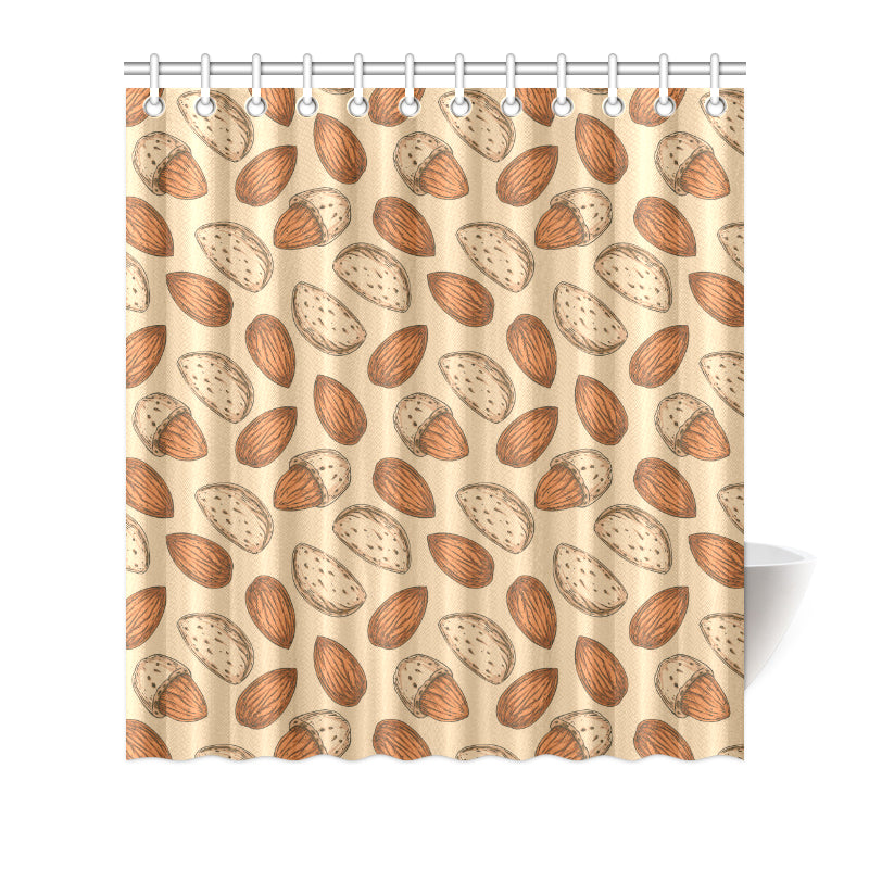 Almond Pattern Print Design 04 Shower Curtain
