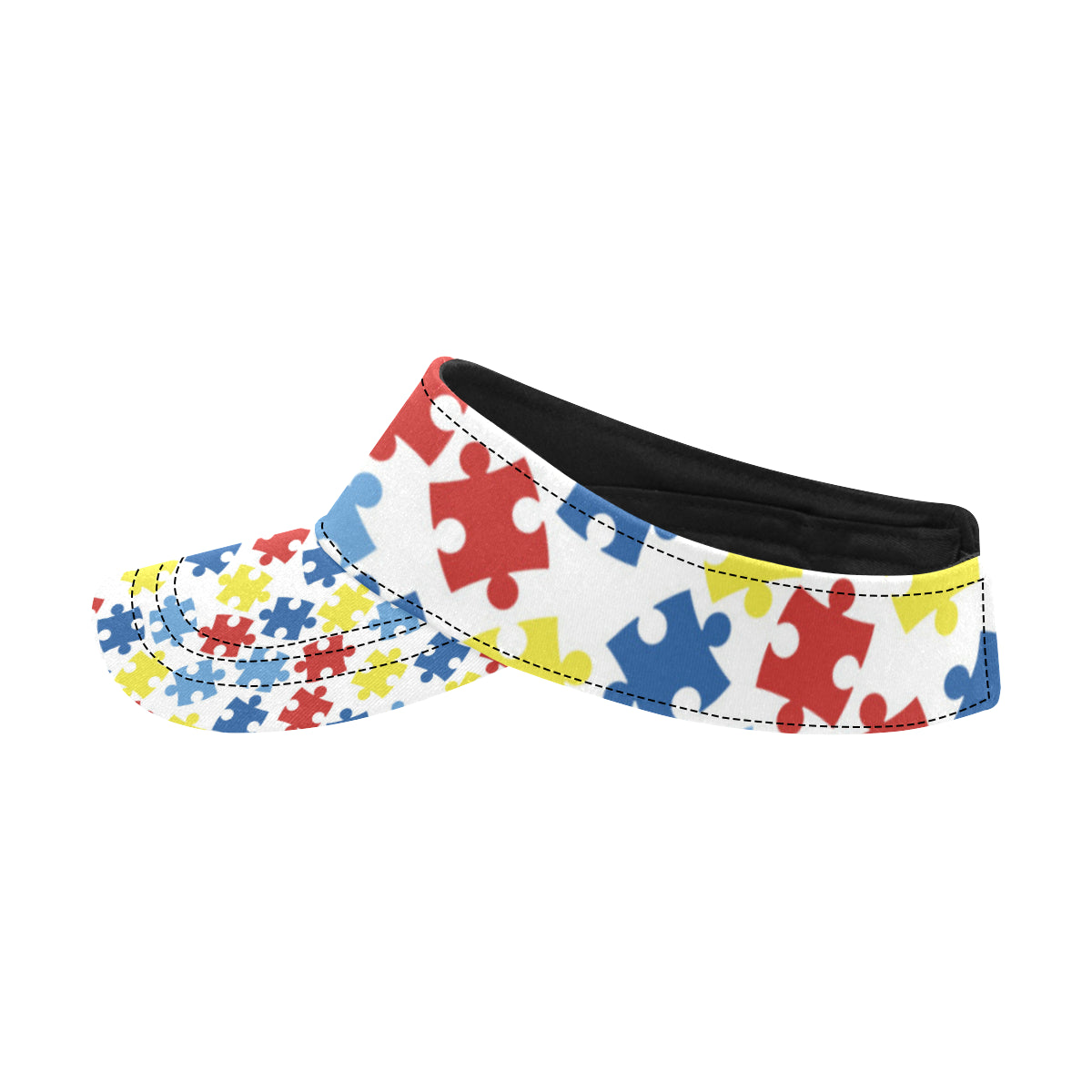 Autism Awareness Pattern Print Design 04 Unisex Sun Visor