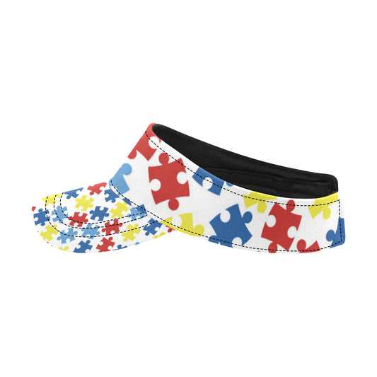 Autism Awareness Pattern Print Design 04 Unisex Sun Visor
