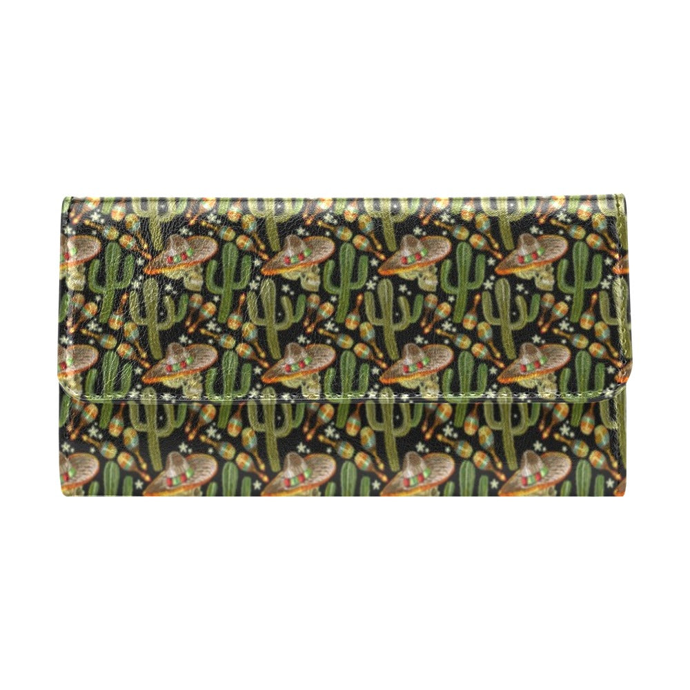 Western Style Print Women's Trifold Wallet