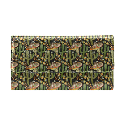 Western Style Print Women's Trifold Wallet