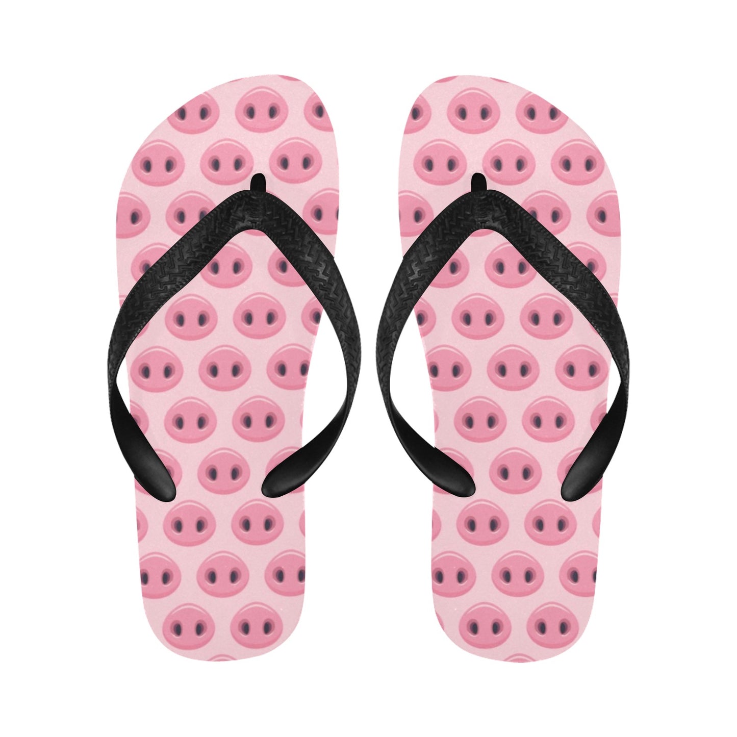 Pig Print Design LKS401 Flip Flops