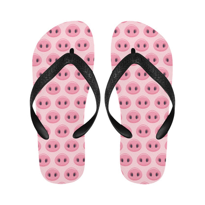 Pig Print Design LKS401 Flip Flops