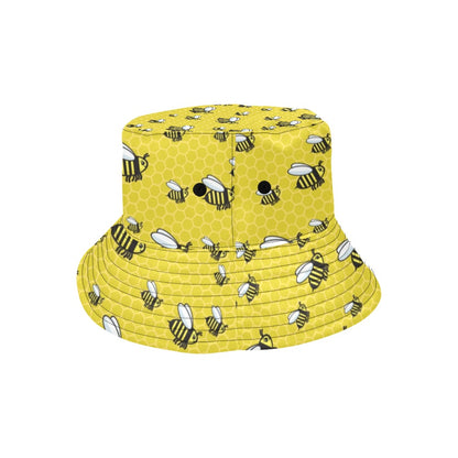 Bee Cute Print Design LKS308 Unisex Bucket Hat