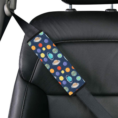 Planet With Star Print Design LKS303 Car Seat Belt Cover