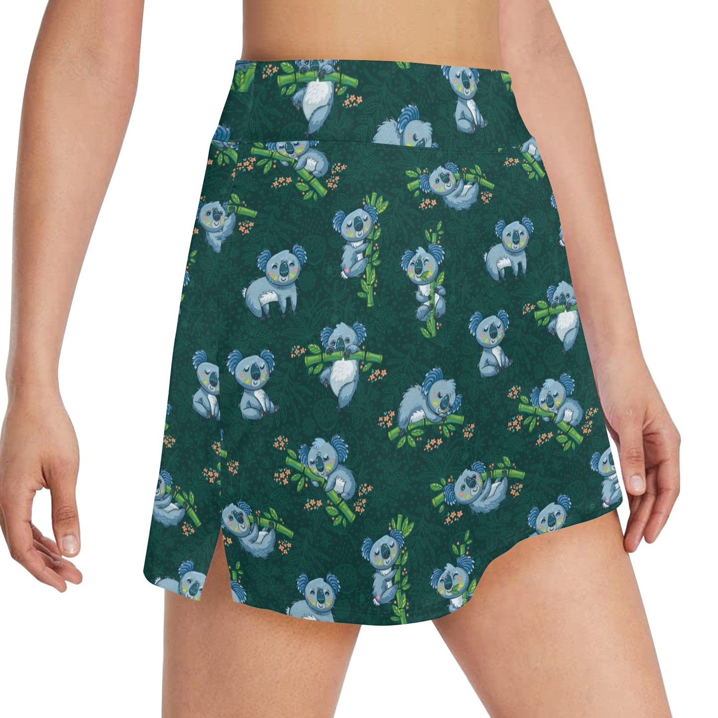 Koala Blue Design Print 17" Golf & Pickleball Skort with Pockets