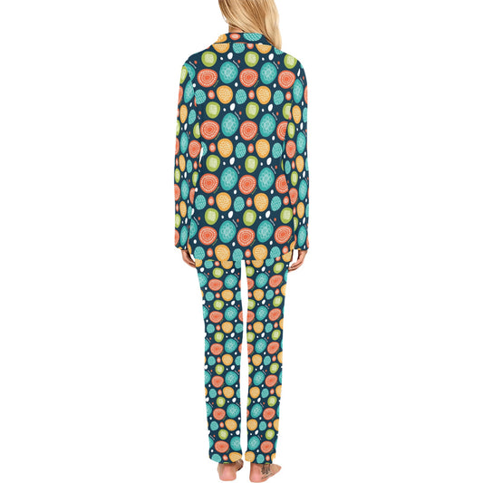 Swedish Themed Design Women's Long Pajama Set