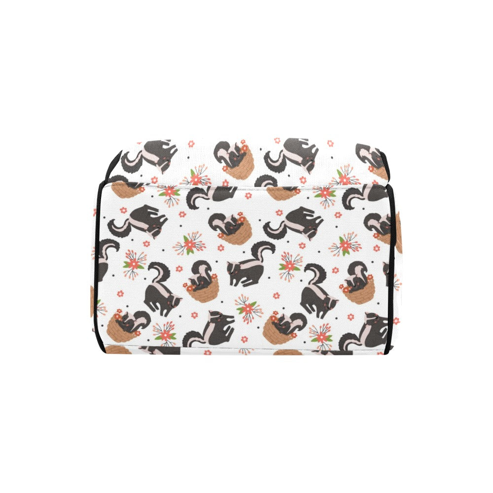 Skunk Print Design LKS304 Diaper Bag Backpack