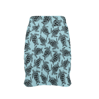 Sea Turtle Print Design LKS3010 17" Golf & Pickleball Skort with Pockets