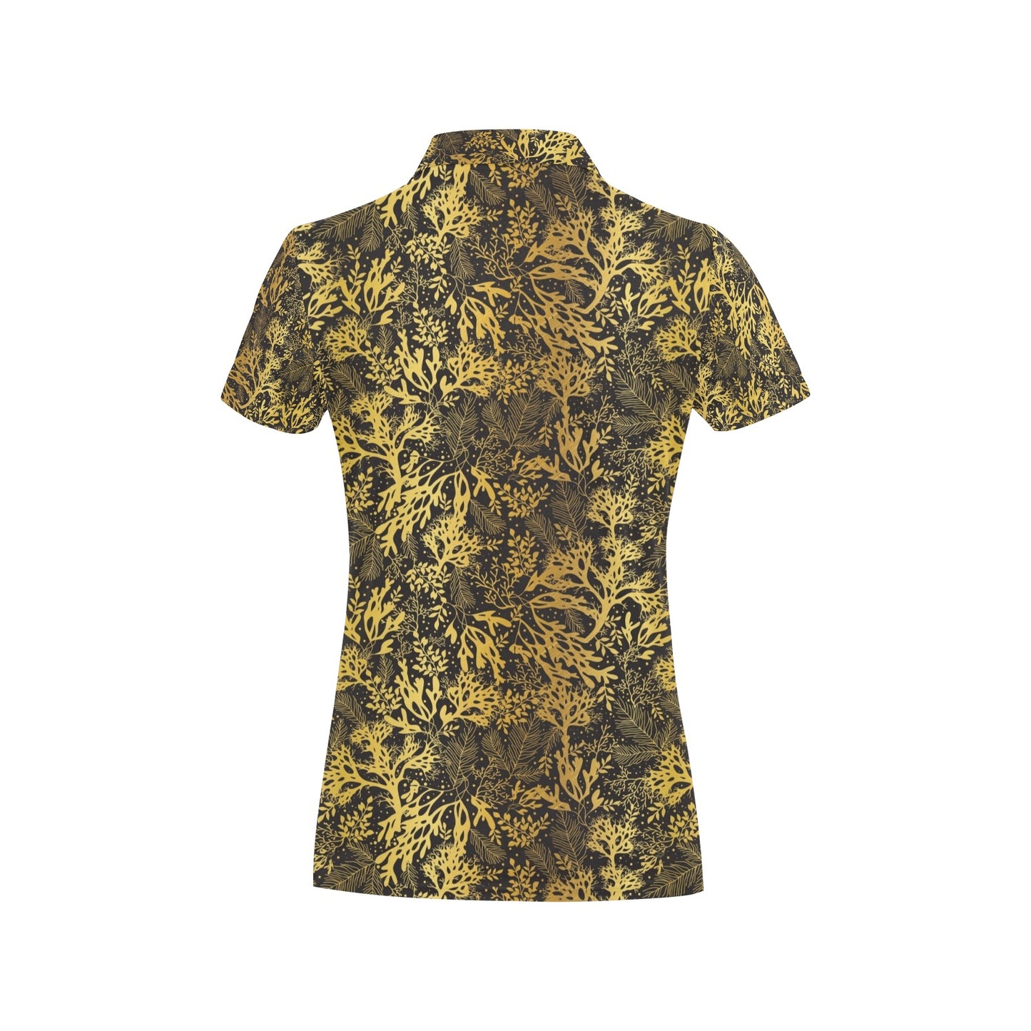 Seaweed Print Design LKS303 Women's Polo Shirt