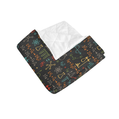 Chemical Pattern Print Design 03 Premium Quilt