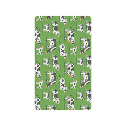 Cow Happy Print Pattern Rubber Doormat
