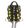 Lemon Pattern Print Design LM01 Diaper Bag Backpack