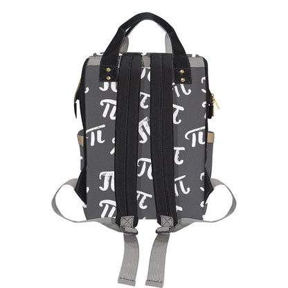 Pi Day Pattern Print Design A02 Diaper Bag Backpack
