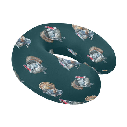 Turkey Pattern Print Design 03 U-Shaped Travel Neck Pillow
