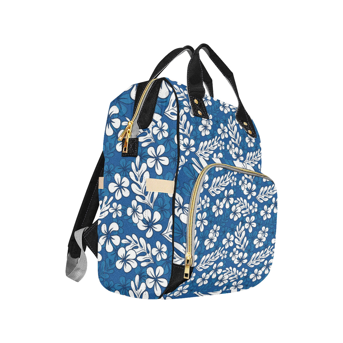 Plumeria Pattern Print Design PM015 Diaper Bag Backpack