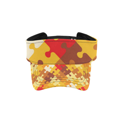 Puzzle Pattern Print Design A01 Unisex Sun Visor