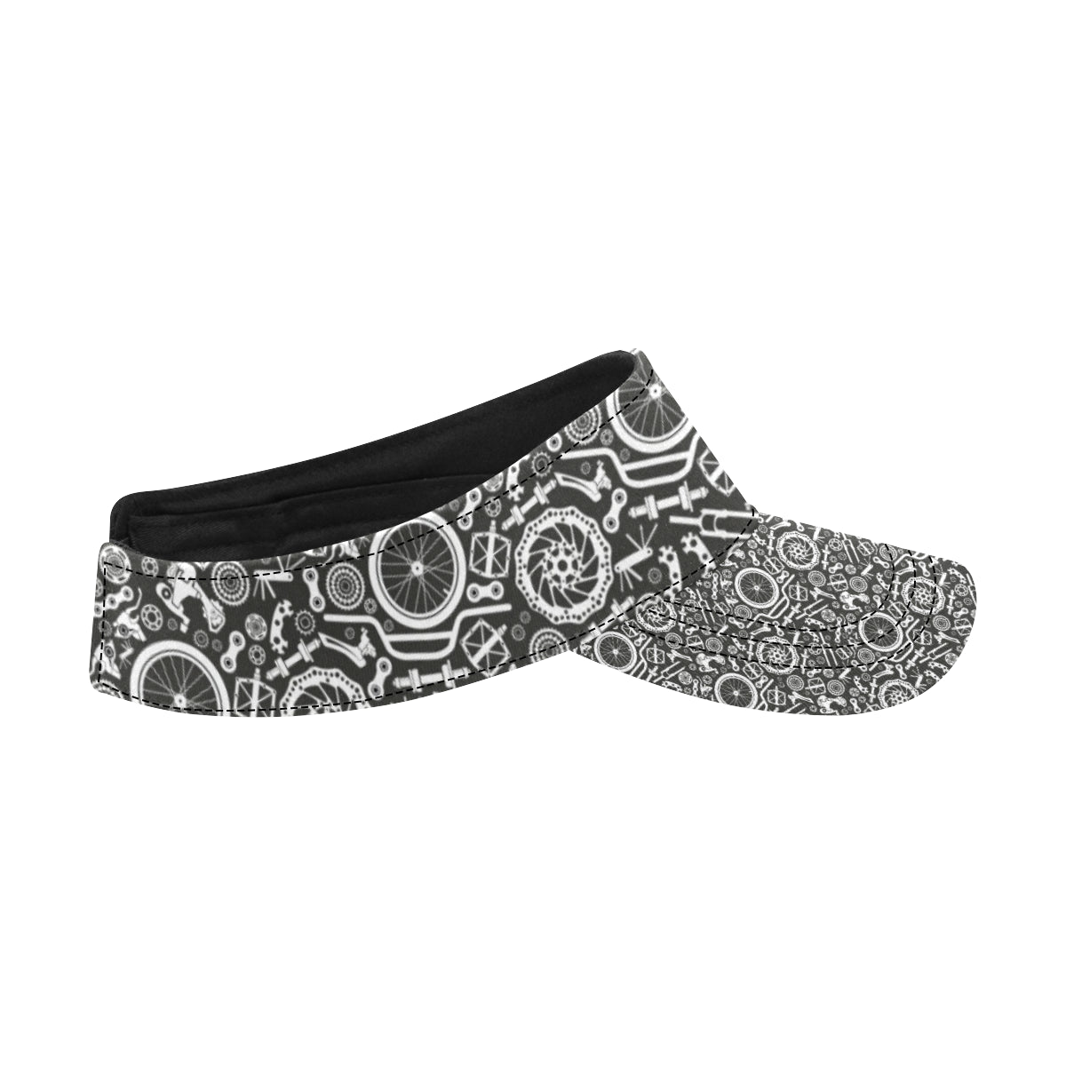 Bicycle Tools Pattern Print Design 02 Unisex Sun Visor