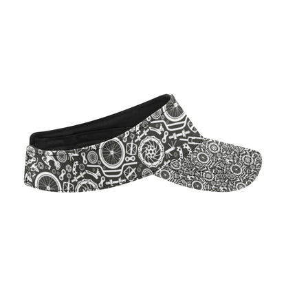 Bicycle Tools Pattern Print Design 02 Unisex Sun Visor