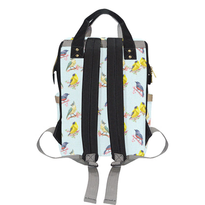 Bird Sweet Themed Print Pattern Diaper Bag Backpack