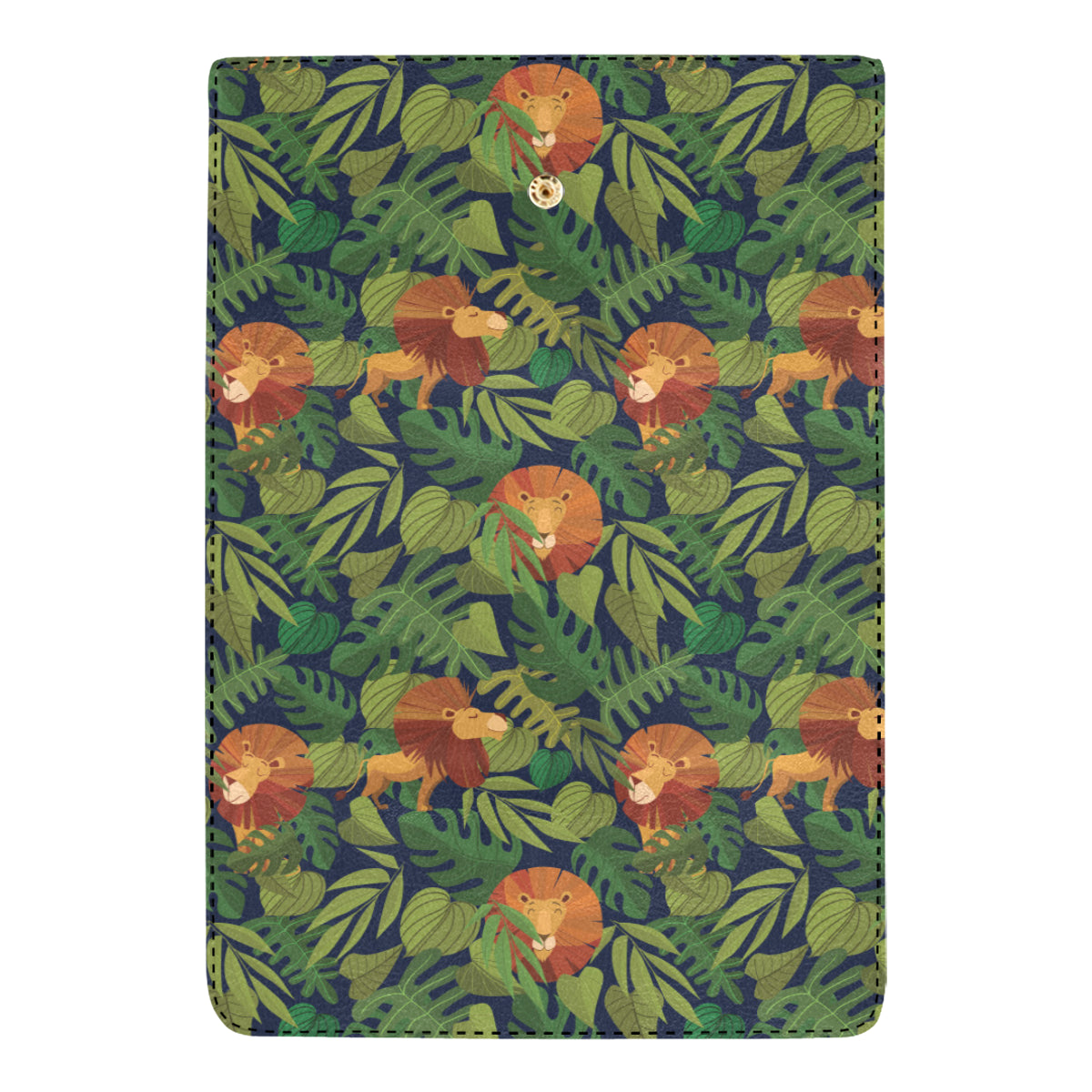 Lion Jungle Pattern Print Design 05 Women's Trifold Wallet