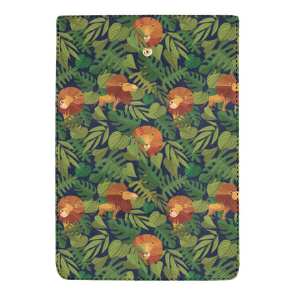 Lion Jungle Pattern Print Design 05 Women's Trifold Wallet