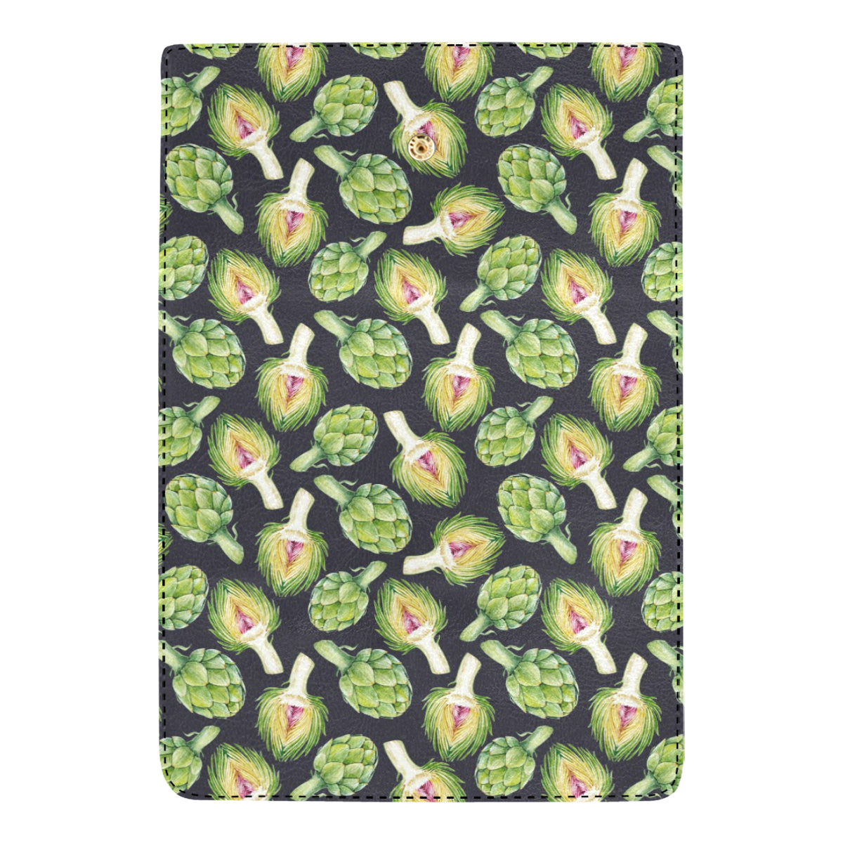 Artichoke Pattern Print Design 01 Women's Trifold Wallet