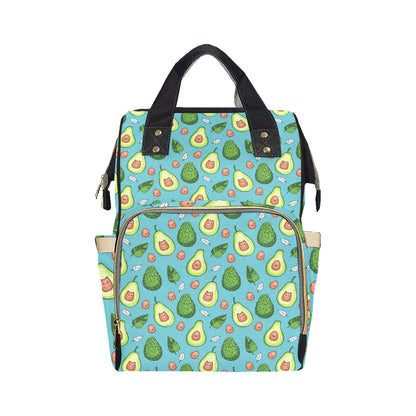 Avocado Pattern Print Design AC05 Diaper Bag Backpack