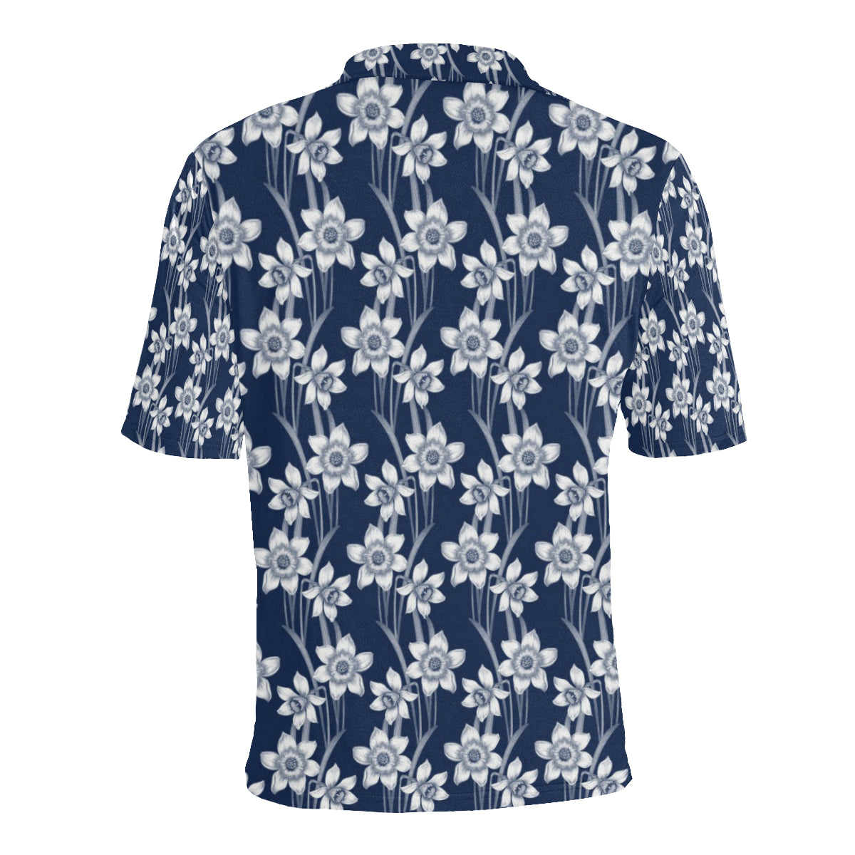 Daffodils Pattern Print Design DF09 Men Polo Shirt
