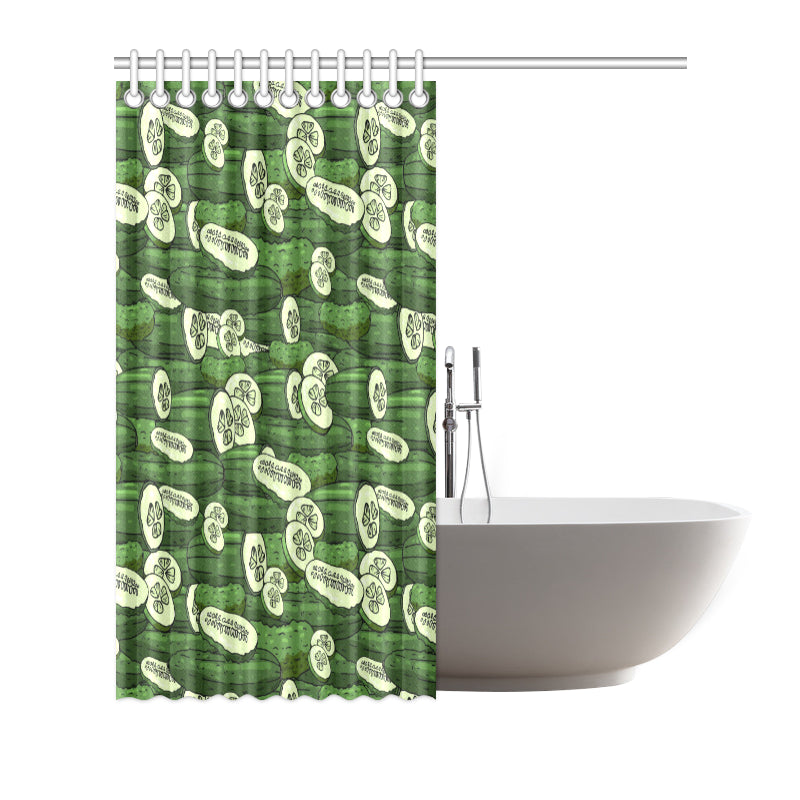 Cucumber Pattern Print Design CC01 Shower Curtain