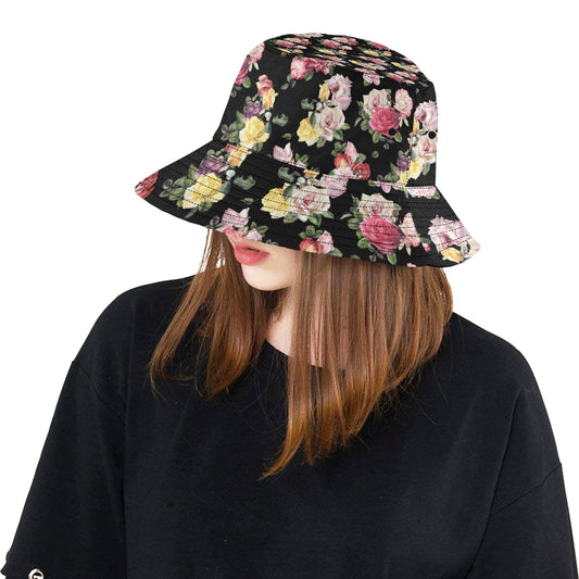 Rose Pattern Print Design RO010 Unisex Bucket Hat