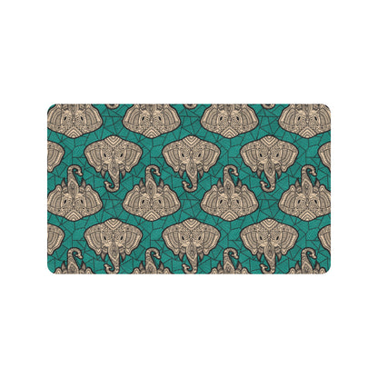 Boho Head Elephant Rubber Doormat