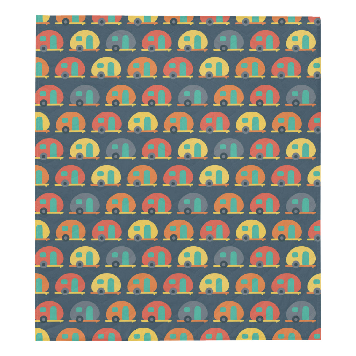 Camper Pattern Print Design 02 Premium Quilt