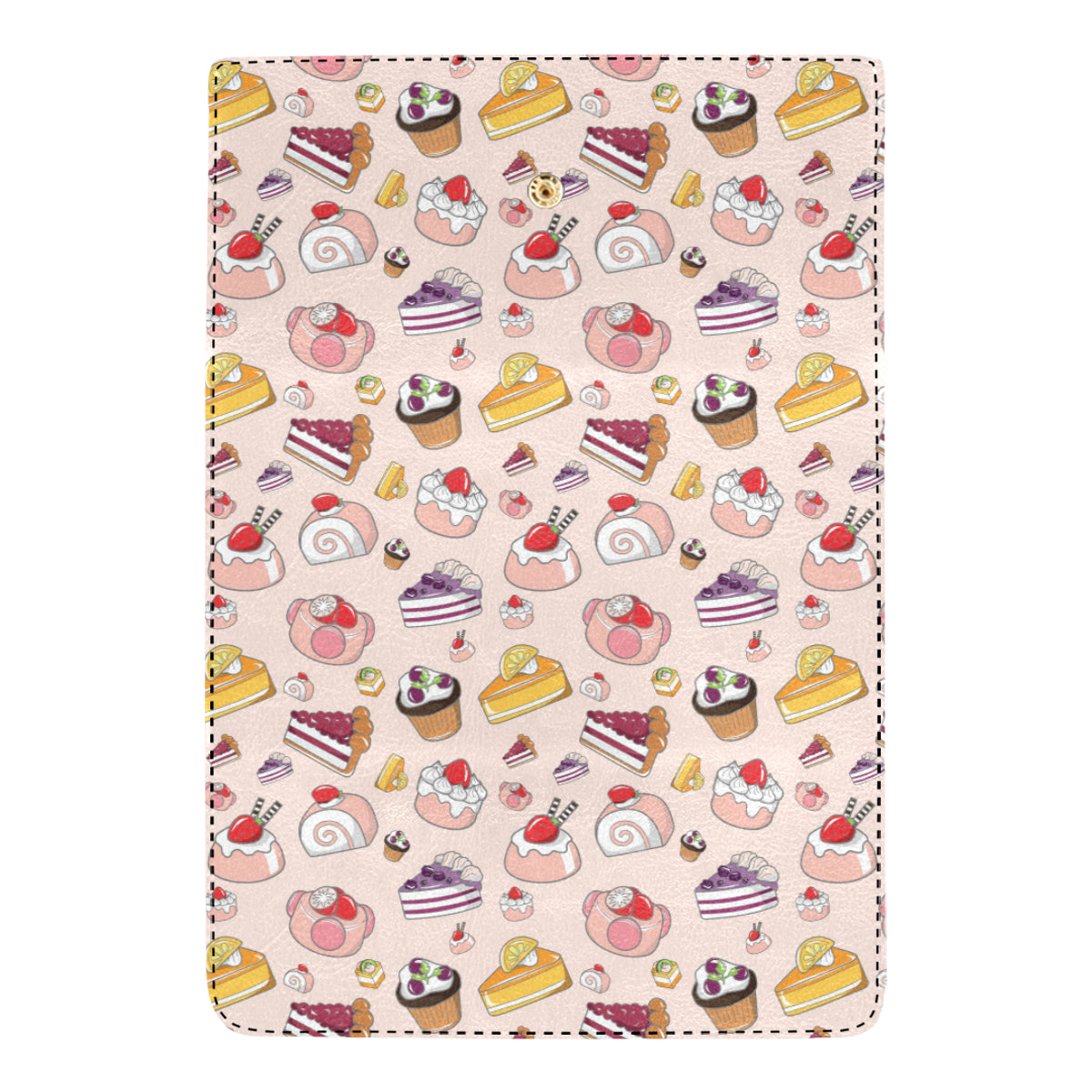 Cake Pattern Print Design 01 Women's Trifold Wallet