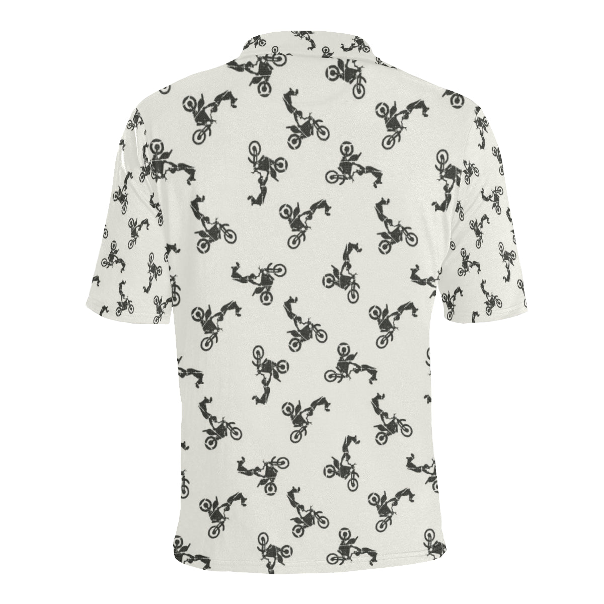 Motocross Pattern Print Design 03 Men Polo Shirt