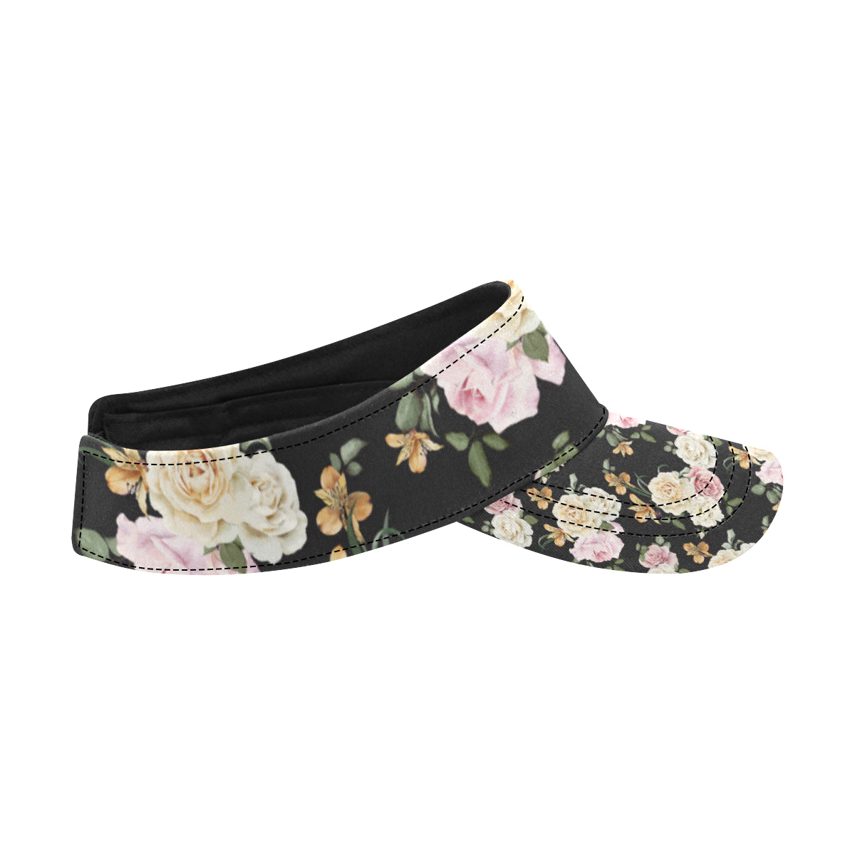 Rose Pattern Print Design A01 Unisex Sun Visor
