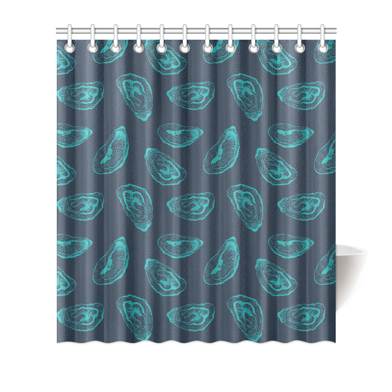 Oyster Pattern Print Design 01 Shower Curtain