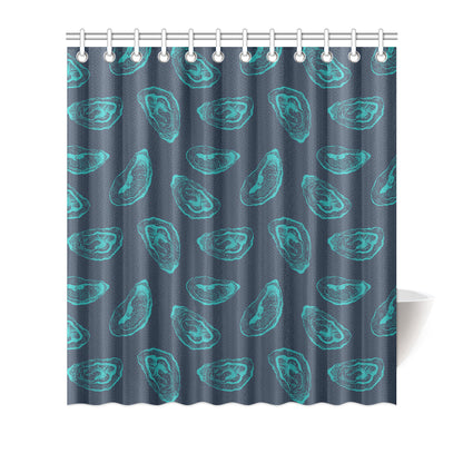 Oyster Pattern Print Design 01 Shower Curtain
