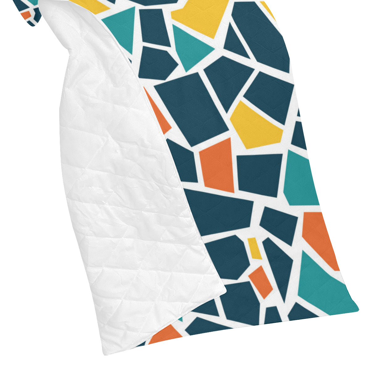 Mosaic Pattern Print Design 02 Premium Quilt