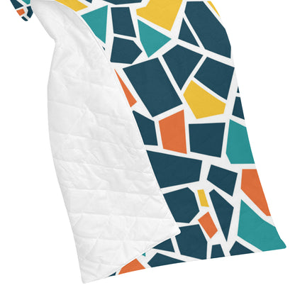 Mosaic Pattern Print Design 02 Premium Quilt