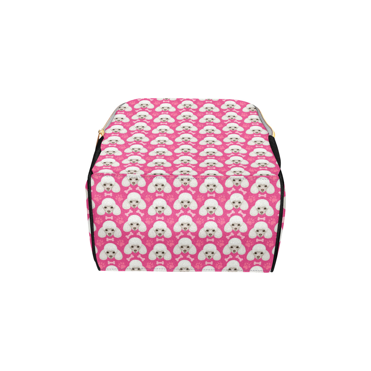 Poodle Pattern Print Design A04 Diaper Bag Backpack