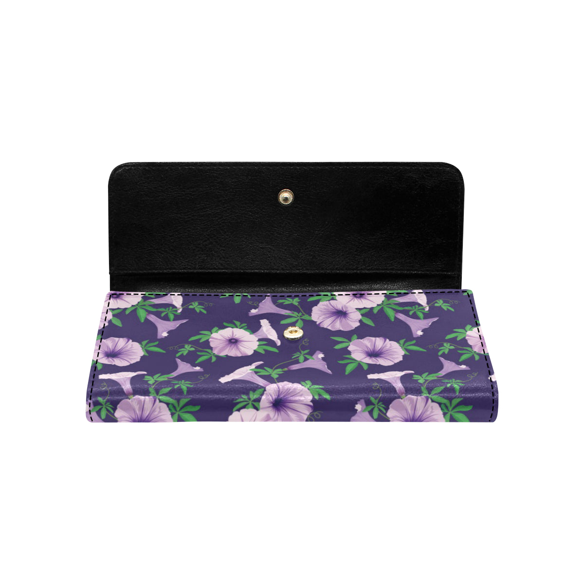 Morning Glory Pattern Print Design MG01 Women's Trifold Wallet