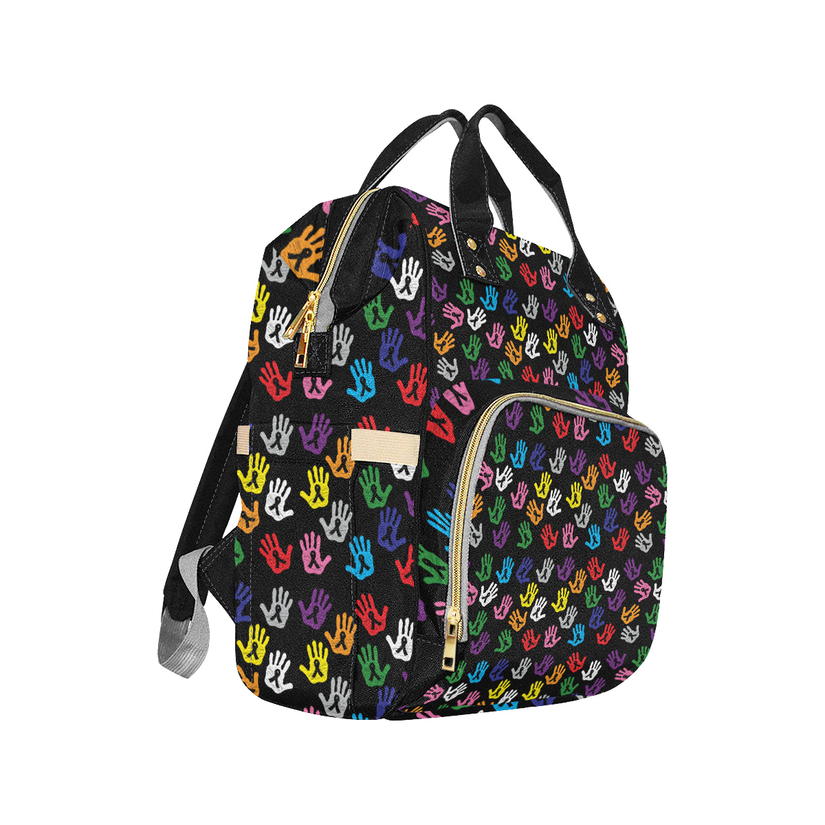 Cancer Awareness Pattern Print Design 04 Diaper Bag Backpack