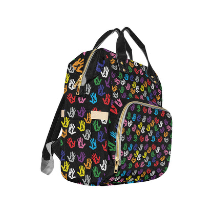 Cancer Awareness Pattern Print Design 04 Diaper Bag Backpack