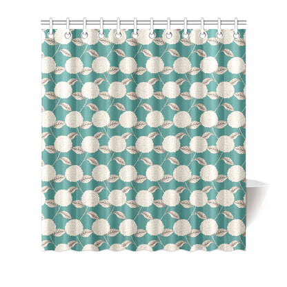 Hydrangea Pattern Print Design HD03 Shower Curtain