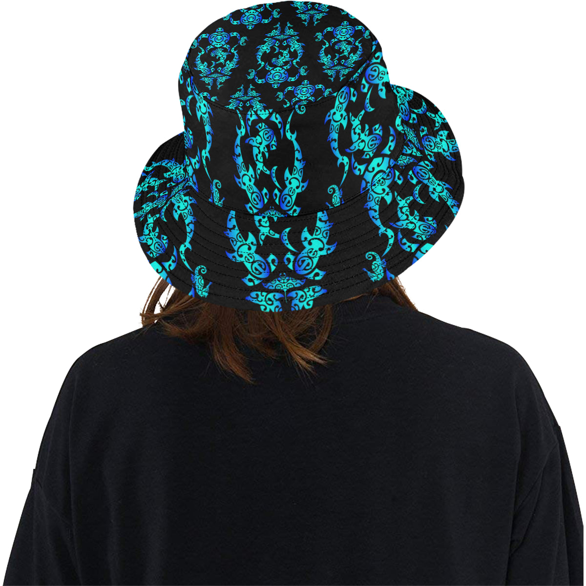 Sea turtle Polynesian Tribal Hawaiian Unisex Bucket Hat