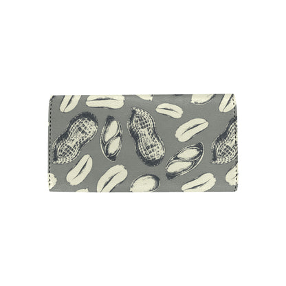 Peanut Pattern Print Design A01 Women's Trifold Wallet