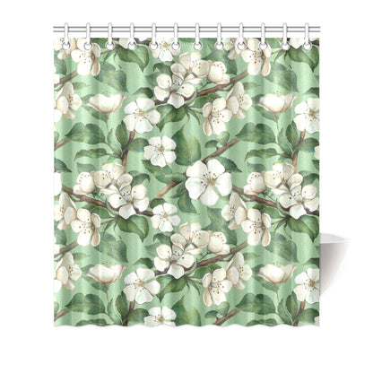 Apple blossom Pattern Print Design AB02 Shower Curtain